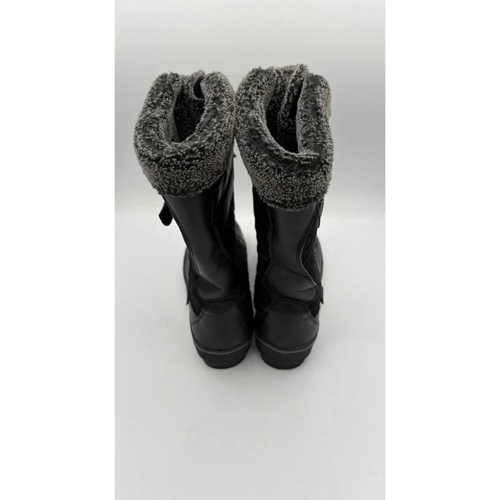 Skechers Outdoor Performance Waterproof‎ Winter Boots Black Faux Fur Womens 7